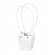 Сумка для цветов 8*12*12см "Трапеция"(картон,пластиковые ручки).